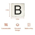 thumbnail image 3 of Stiles Crossword Letter Tiles, Wooden Wall Decor, 3.5 Inch, Rustic, Letter B, 3 of 7