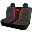 thumbnail image 2 of Pzuqiu Red Paw Honeycomb Car Seat Covers Full Set Front and Rear Seat Cover Set Car Front Seats 3 PCS Front and Back Seat Protector Fit for Trucks Sedans, 2 of 10