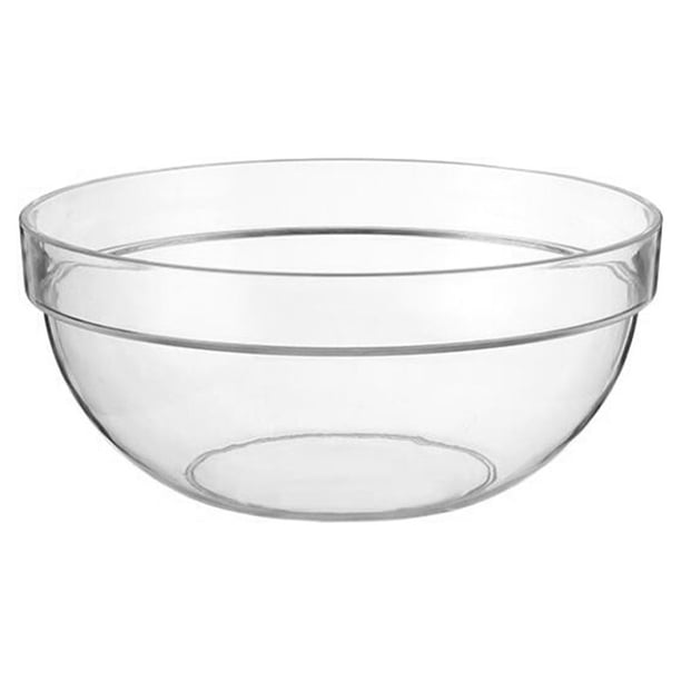 1 PC Tazón transparente de frutas para el tazón para el tazón de ensalada para el hogar