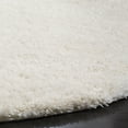thumbnail image 4 of SAFAVIEH Reno Deacon Solid Polyester Shag Area Rug, Cream, 6'7" x 6'7" Round, 4 of 9
