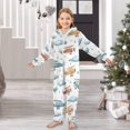 thumbnail image 6 of Soft Big Kids Onesie Pajamas Cozy Loose-Fit Jumpsuits for kids with Pockets for Christmas Lounge & Play Watercolor Airplane Pattern, 6 of 8