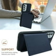 thumbnail image 5 of Compatible for Samsung Galaxy A13 4G Wallet Case with Card Slots Holder, Magnetic 2-in-1 Design PU Leather Purse Case, Flip Stand Durable Shockproof Protective Cover for Galaxy A13 4G, Darkblue, 5 of 11