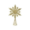 thumbnail image 5 of Christmas Tree Topper Christmas Decorations 8" Gold Metal Glitter Tree Topper Snowflake for Christmas Tree Decorations Home Holiday Xmas Party Indoor Office Decor, 5 of 6