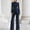 Navy women's blazer set a1, variant on Women's 2 Piece Blazer Set High Neck Long Sleeve Wide Leg Pants Elegant Business Work Outfits Slim Matching Office Attire Suit, Brown XL