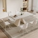 thumbnail image 2 of Luxury Cream Style Dining Table Rectangle Household Modern Minimalist Dining Tables Folding Extendable Muebles Furniture WZ50DT My Lux Decor Round, 2 of 12