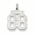 thumbnail image 1 of 925 Sterling Silver Number 88 Necklace Pendant Charm Charms, 1 of 6