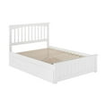 thumbnail image 3 of Bowery Hill Contemporary Full Platform Bed with Trundle in White, 3 of 7