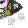 thumbnail image 5 of Invader Zim Pillowcase Cushion Pillow Covers With Hidden Zipper Pillow Case Decor For Bed Dorm Sofa Couch Car 16"x24", 5 of 8