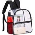 thumbnail image 2 of Mini mochila transparente aprobada por el estadio, mochila transparente a prueba de agua compatible con eventos deportivos y de trabajo Afortunado Sencillez, 2 of 5