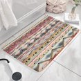 thumbnail image 3 of Mixed Ethnic Pattern Flannel Non Slip Door Rugs,Washable Door Mats Indoor,Decorative Door Mats,Dirt-Resistant and Absorbent Doormat for Entrance,Bedroom,Kitchen,Bathroom,23.5x16in(60x40cm), 3 of 5