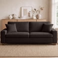 thumbnail image 5 of Poshby 88.58''W Loveseat 3 Seater Couch Sofa with Chenille Material for Living Room, Dark Gray, 5 of 14