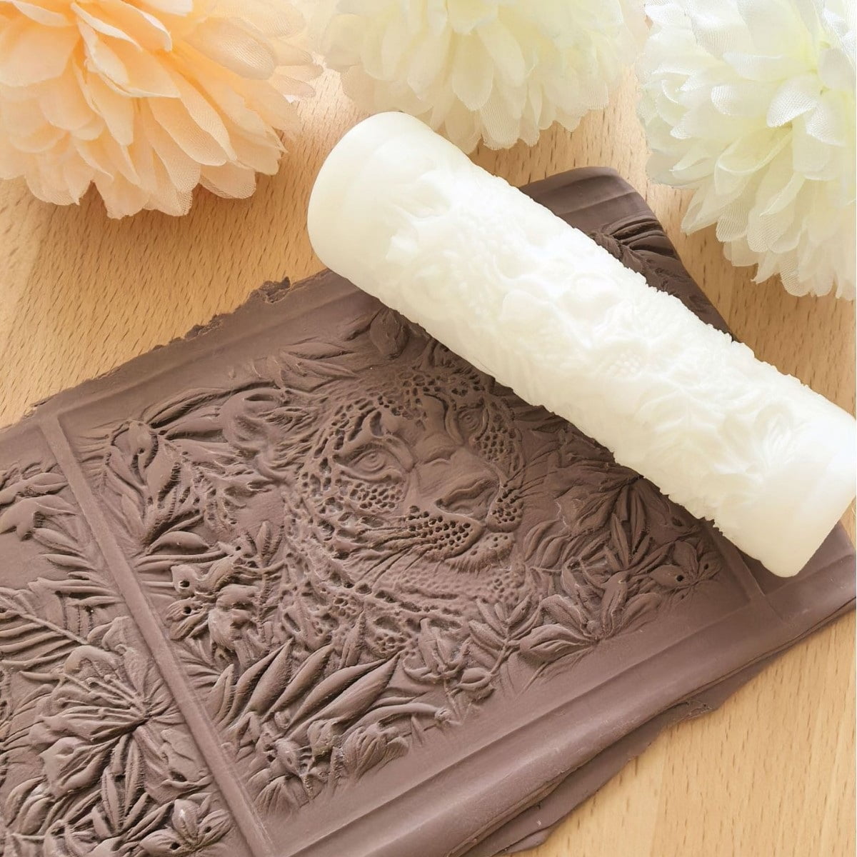 1 jungle leopard three-dimensional relief texture roller | terrain texture roller | essential for sports and fitness