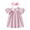Pink, variant on Kiijoy Newborn Girls Cute Bunny Embroidery Polka Dot Dress Short Puff Sleeve Princess Dress