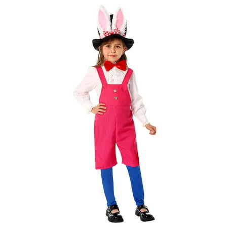 LARUYEKO Kids Bunny Bunny Mascot Set Animal Easter Photo Props Role Play Party Supplies Corset Leather Belt Pouch Black White Shirt Women Lace Mini Sleeveless Dress Black Lace Draped Bodycon Gothic
