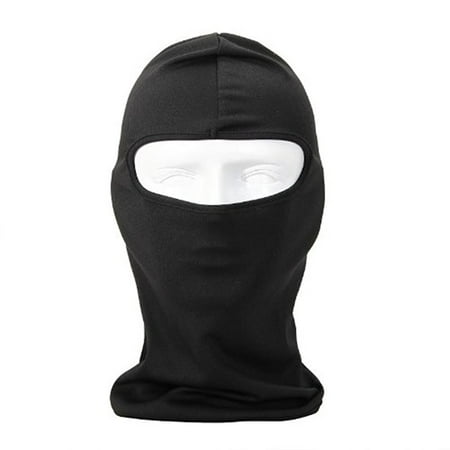 Uherebuy Motorcycle Cycling Sport lycra Balaclava Full Face Mask For Sun UV Protection (Black) (3-6 business days to be delivered)