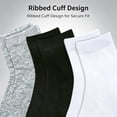 thumbnail image 4 of TELOLY 30Pairs Kids Socks,4-6 Years Old Baby Girl Socks,Black White Gray Toddler Socks 2T-3T,Combination1, 4 of 6