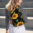 thumbnail image 2 of Geaub sunflowers3 durable canvas backpack: stylish, lightweight, and spacious with adjustable straps, 2 of 7