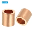 thumbnail image 3 of Unique Bargains 1/4'/ 6mm Wire Rope Stop Sleeve Copper Crimping Loop Sleeve End, Golden, 6 Pack, 3 of 5