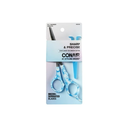 Conair Styling Essentials 6 1/2" Barber Shears with Stainless Steel Blades and Cover