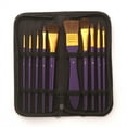 thumbnail image 6 of GBAYXJ Paint Brush Set 10 Pieces Paint Brushes For Acrylic Painting With Case Nylon Hair Brushes For Acrylic Watercolor Oil And Gouache Painting(B), 6 of 7