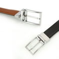 thumbnail image 5 of Mens Reversible Leather Belt, KAERMU Leather Belts for men 1.3" Wide with Rotated Buckle Great for Jeans, Casual & Business Work, 5 of 7
