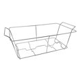 thumbnail image 2 of Party Essentials Deluxe Full Size Heavy Duty Chafing Rack, Wire Buffet Rack Stand, Serving Trays Frame Food Warmer, Chrome (Case of 12), 2 of 4