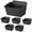 Black-6, variant on Slatwall Storage Bins Black 6 Count Workshop Garage Retail Home Organization