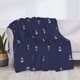 thumbnail image 3 of Fotbe Anchors Heart Blue Manta de Franela con Estampado, Manta Ultrasuave para Cama, Sofá, Auto, Hipoalergénica y Antibolitas-50"x40", 3 of 6
