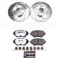 thumbnail image 3 of PowerStop Front Z26 Street Warrior Carbon-Fiber Ceramic Brake Pad and Drilled and Slotted Rotor Kit Fits: MAZDA Select Models K4659-26, 3 of 9