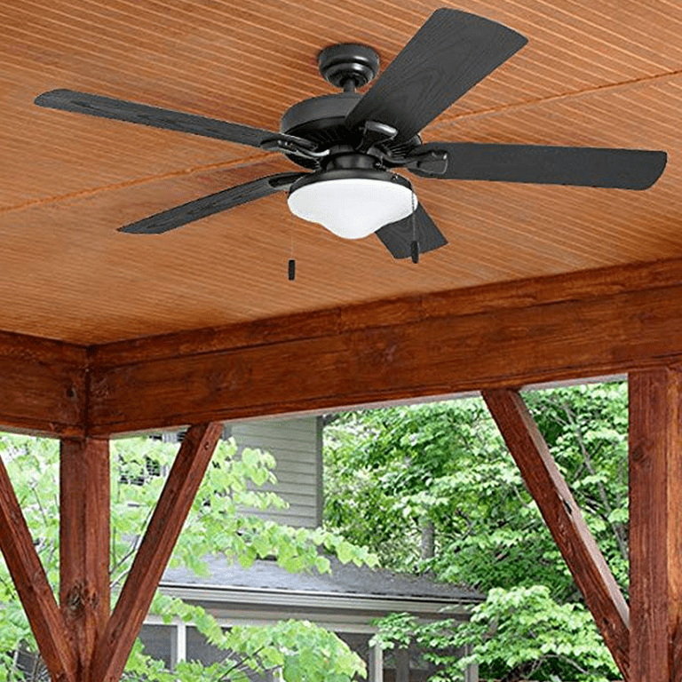 Honeywell Belmar 52 Bronze Indoor Outdoor Ceiling Fan With 5 Blades Light Kit Pull Chains Reverse Airflow Com