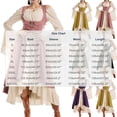 thumbnail image 4 of LEKWK Renaissance Dress Women Plus Size Lace Up Corset Ruffled Medieval Pirate Costume Off Shoulder Bell Long Sleeve Ren Faire Dresses, 4 of 5