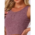 thumbnail image 5 of DARING DIVA Ribbed Knit Loungewear Sleepwear 2 Piece Tank Top S Red, 5 of 6