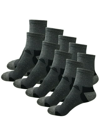 12 Pair Mens Ankle Low Cut Crew Socks Size 10-13 Quarter Sport Dozen Black  New