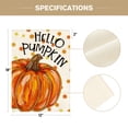 thumbnail image 3 of Sm:)e Watercolor Pumpkin Polka Dot Fall Garden Flag 12x18 Inch Double Sided, Autumn Small Banner Yard Sign Outside Decoration, 3 of 7