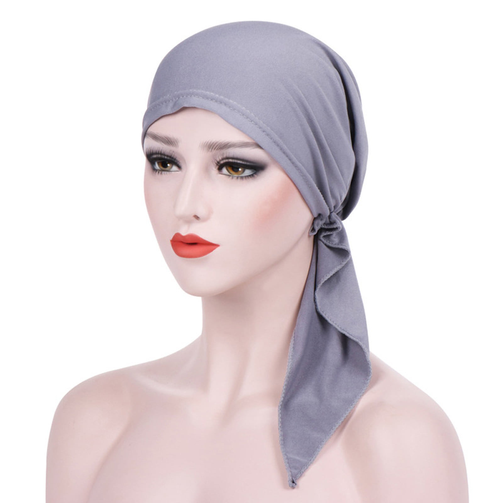 US Women Muslim Turban Hat Chemo Cap Hair Loss Head Scarf Wrap Cover Hijab Gift 