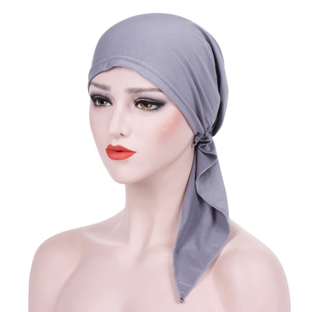 Chapeau Turban Extensible Musulman pour Femmes Bonnet Chimio Foulard de Tête