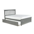 thumbnail image 4 of Mission Platform Bed with Matching Foot Board with Twin Size Urban Trundle Bed in, Multiple Colors and Sizes, 4 of 11