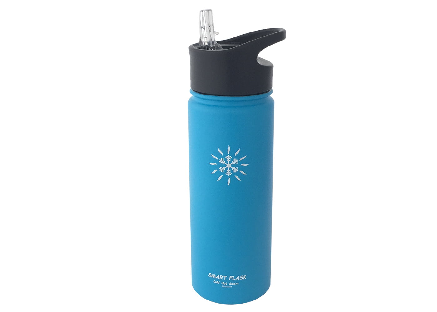 Smart Flask Stainless Steel Water Bottle Vacuum Insulated Biteproof lid 18oz 