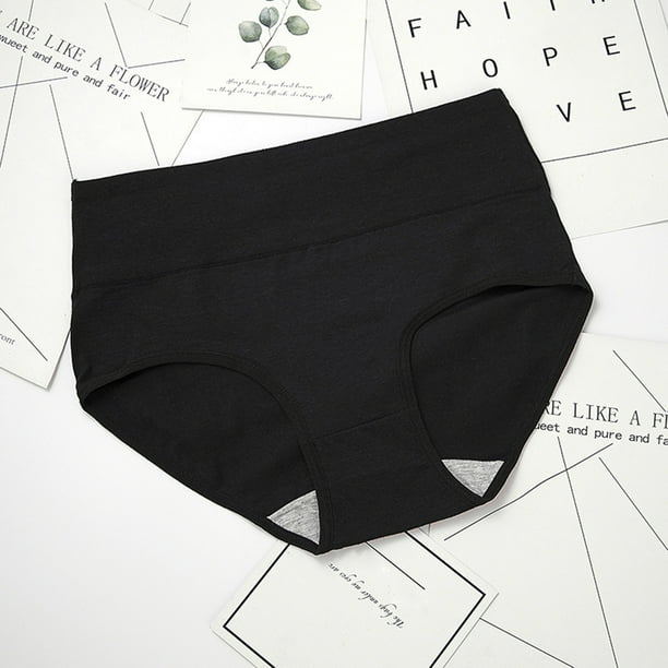 Jinnoda Women Underwear High Waisted Plus Size Cotton Briefs Tummy Control  (XXL) 