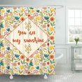 thumbnail image 1 of Cortina de ducha ABPHQTO Pensamiento azul You are My Sunshine 152x180 cm, 1 of 2