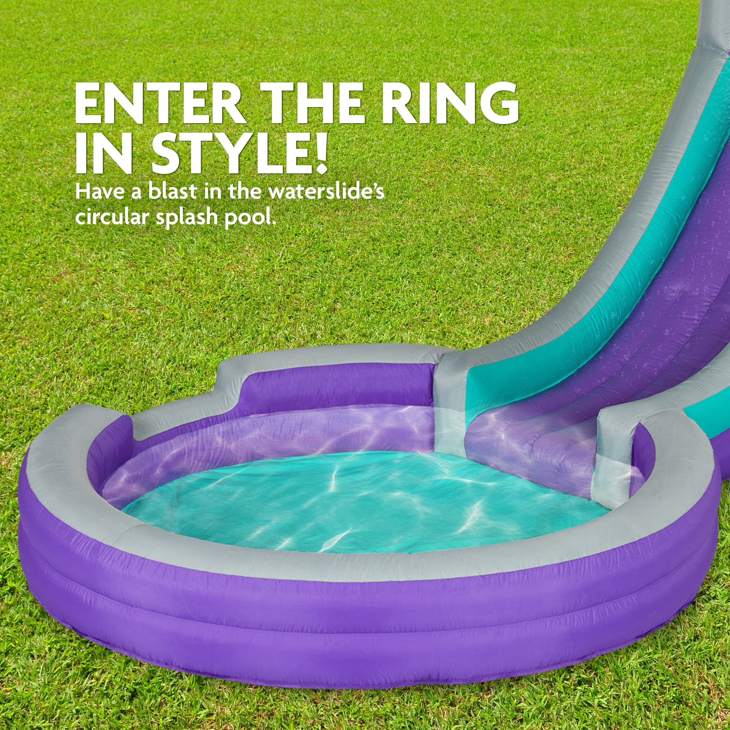 Sunny Fun Inflatable Water Slide and Pool, Child Backyard Water Park