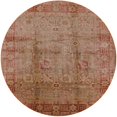 thumbnail image 1 of Ahgly Company Machine Washable Indoor Round Industrial Modern Mahogany Brown Area Rugs, 7' Round, 1 of 1