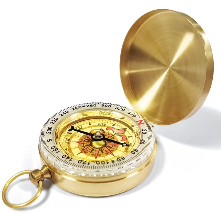 Bulk Compasses For Kids 24 Pack Glow In The Dark Pocket Compass | Metal ...