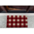 thumbnail image 4 of Design Imports CAMZ11335 18 x 30 in. Red & White Buffalo Check Doormat, 4 of 4