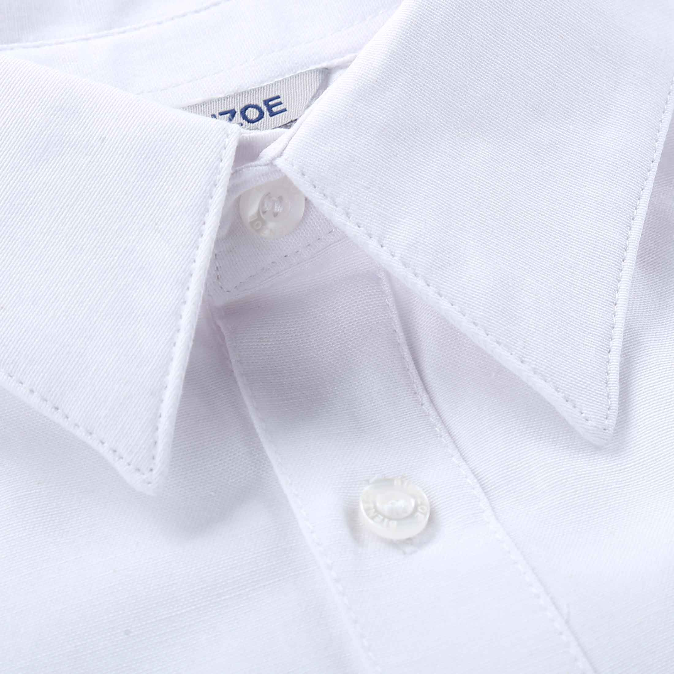 Bienzoe Big Boy's School Uniform Long Sleeve Button Down Cotton Shirt ...