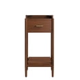 thumbnail image 5 of Vanity Cabinet (Sink not included), Walnut, Wood, Mid Century Hotel Bedroom Bathroom, Modern Contemporary HB36348, 5 of 9