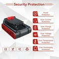 thumbnail image 3 of 20V 3.8Ah LBXR20 Battery and C4052BD Charger Replacement for Black and Decker 20v Max LBXR20 LB20 LBX20 LBX4020 Battery Pin Compatible with 20V Cordless Power Tools, 3 of 5