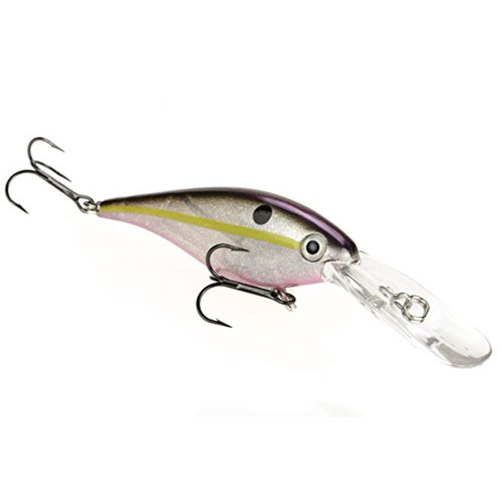 Strike King Walleye Elite Lucky Shad Bait, Crystal Shad with Pink Belly
