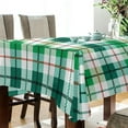 thumbnail image 3 of Coolnut St Patrick's Checkered Plaid Tablecloth Rectangle Colorful Table Cloth Large Square Table Cover for Dining Kitchen Party 60"x90" Decor Gift, 3 of 7