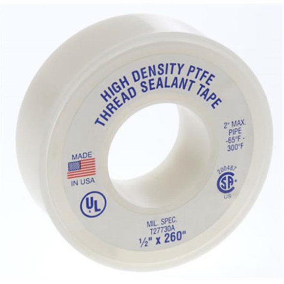 Black Swan BSW2125 0.5 x 260 in. High Density PTFE Tape